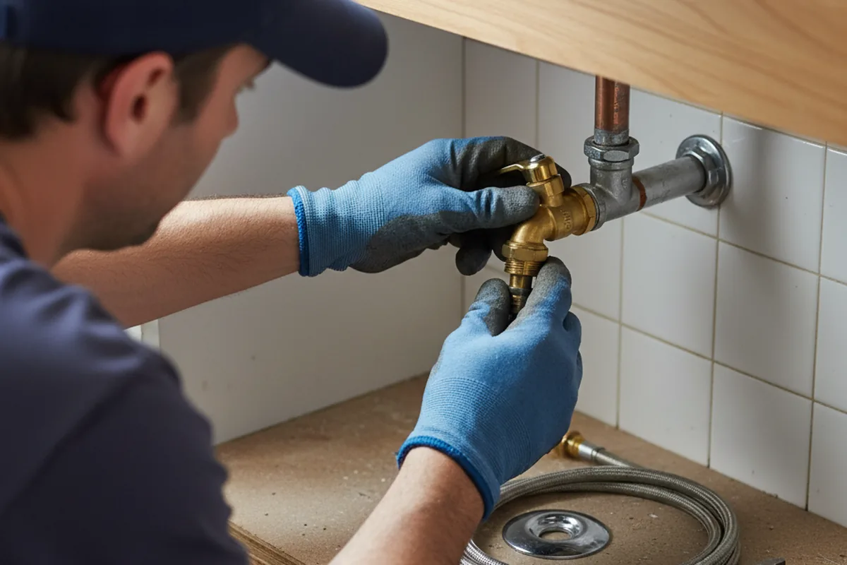 Shutoff valve and fitting work during Repiping in Benld